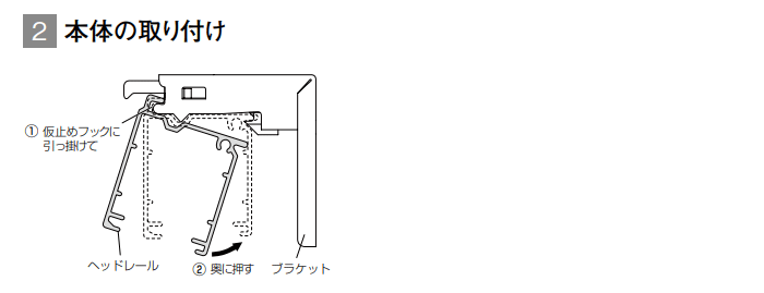 本体の取り付け