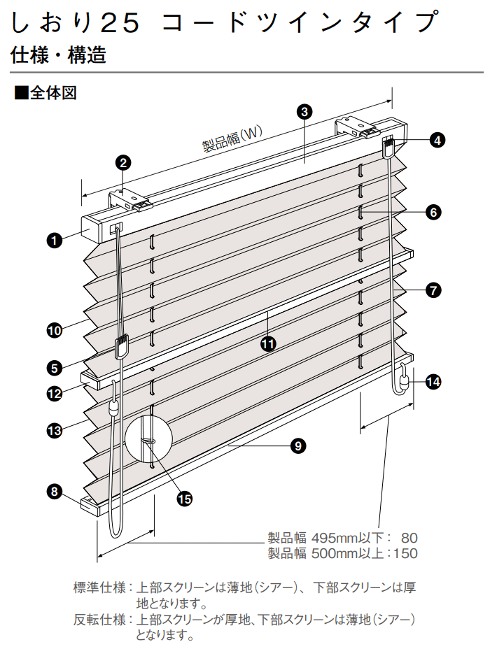 仕様 構造 全体図 標準仕様 反転仕様